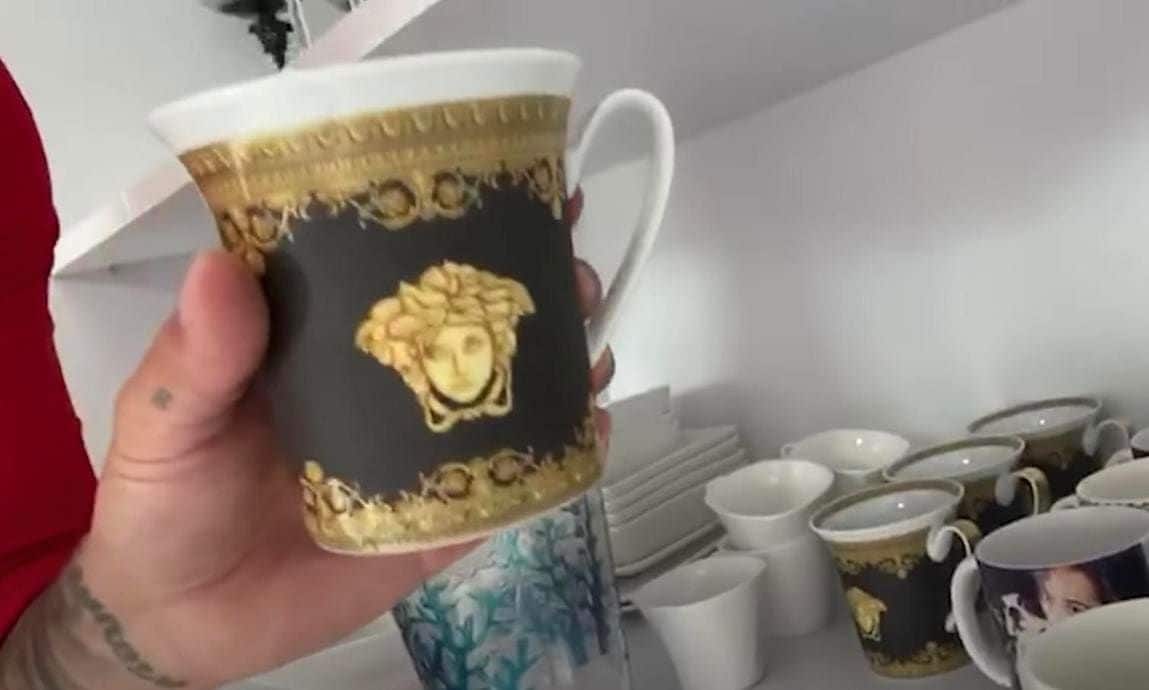 Maluma Versace cups