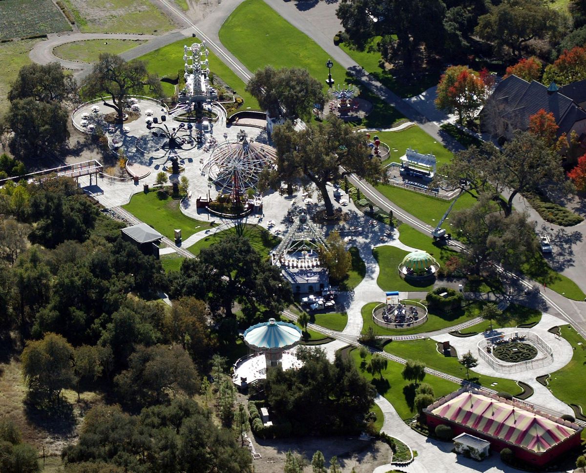 Michael Jackson ranch, he named the property after Neverland, the fantasy island in the story of Peter Pan, a boy who never grows up.