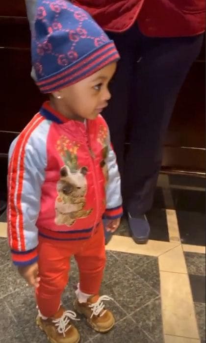 Cardi B's daughter Kulture shows off her outfit