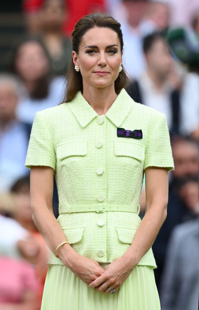 Kate Middleton's surprise Wimbledon appearance also sparked conversation for the accessory she chose to leave behind: her customary patron brooch.