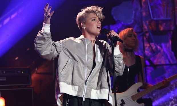Pink later performed for the studio audience.
Photo: Michael Rozman/Warner Bros.
