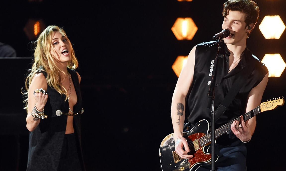 Miley Cyrus and Shawn Mendes
