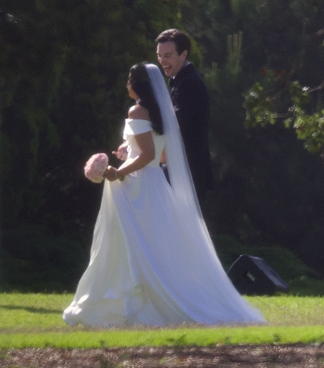 
After Demi walked down the aisle with her stepdad by her side, she was greeted by Jutes, who beamed with joy. 