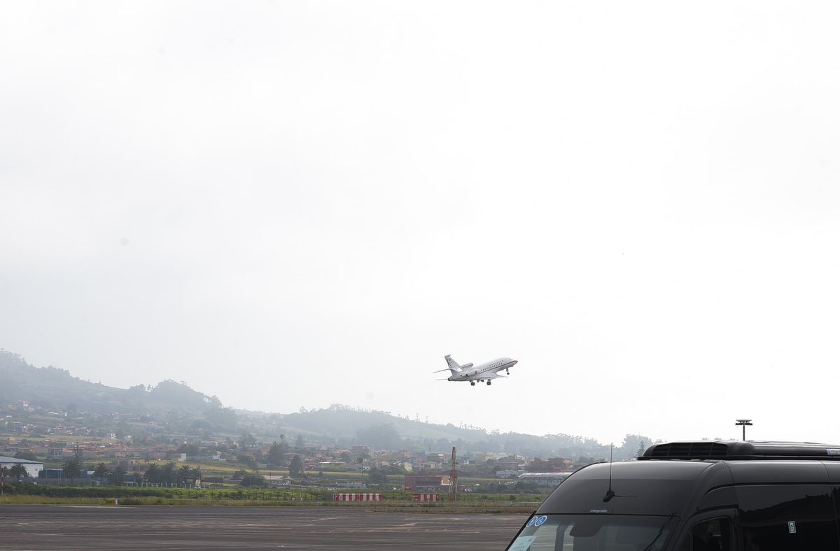 Pope Leo XIV departs Tenerife aboard the Falcon jet, bringing his historic visit to Spain to a close.