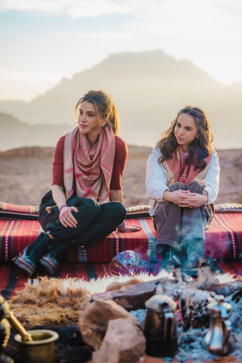 The meaningful fashion connection highlighted the close bond between Queen Rania and her youngest daughter.