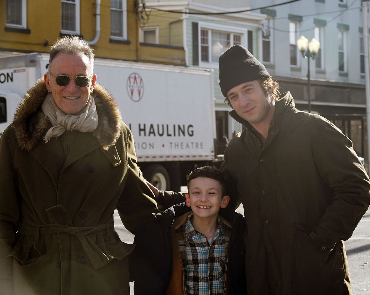 Bruce Springsteen, Jeremy Allen White, and Matthew Anthony Pellicano on the set of "Deliver Me From Nowhere" on January 10, 2025 