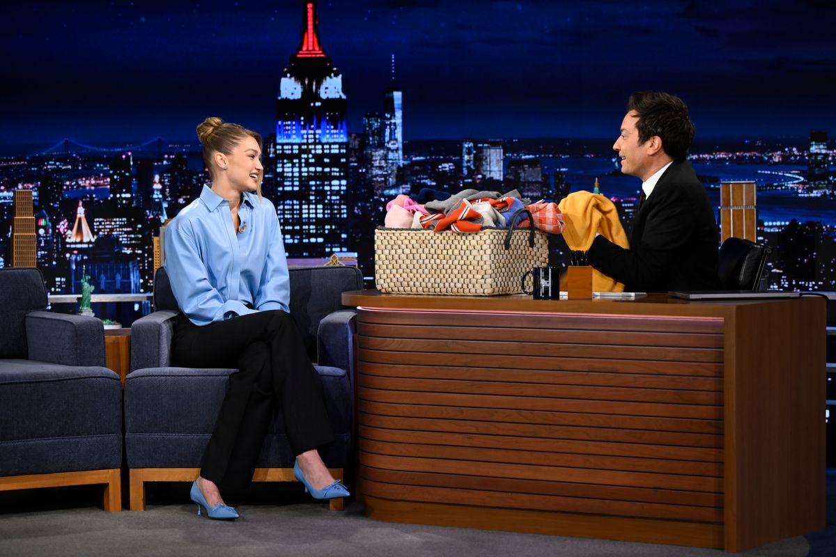 Gigi Hadid puts a modern twist on classic office wear
