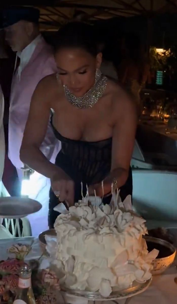 Jennifer Lopez celebrated with family and her inner circle after a week of standout appearances at Paris Haute Couture Fashion Week.