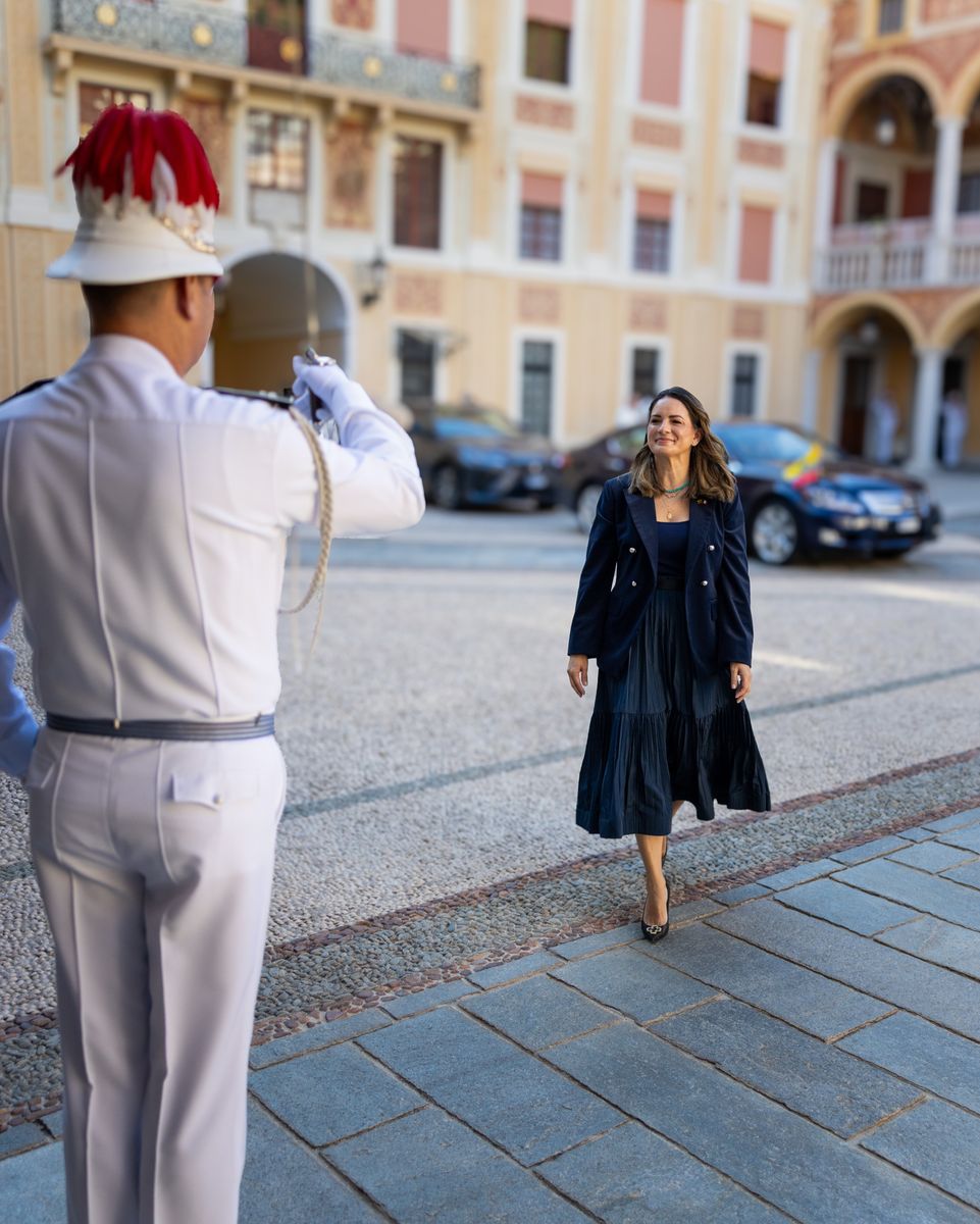 Ana Maria Pesantes Salazar met with Prince Albert II during the formal diplomatic audiences at Monaco’s palace.