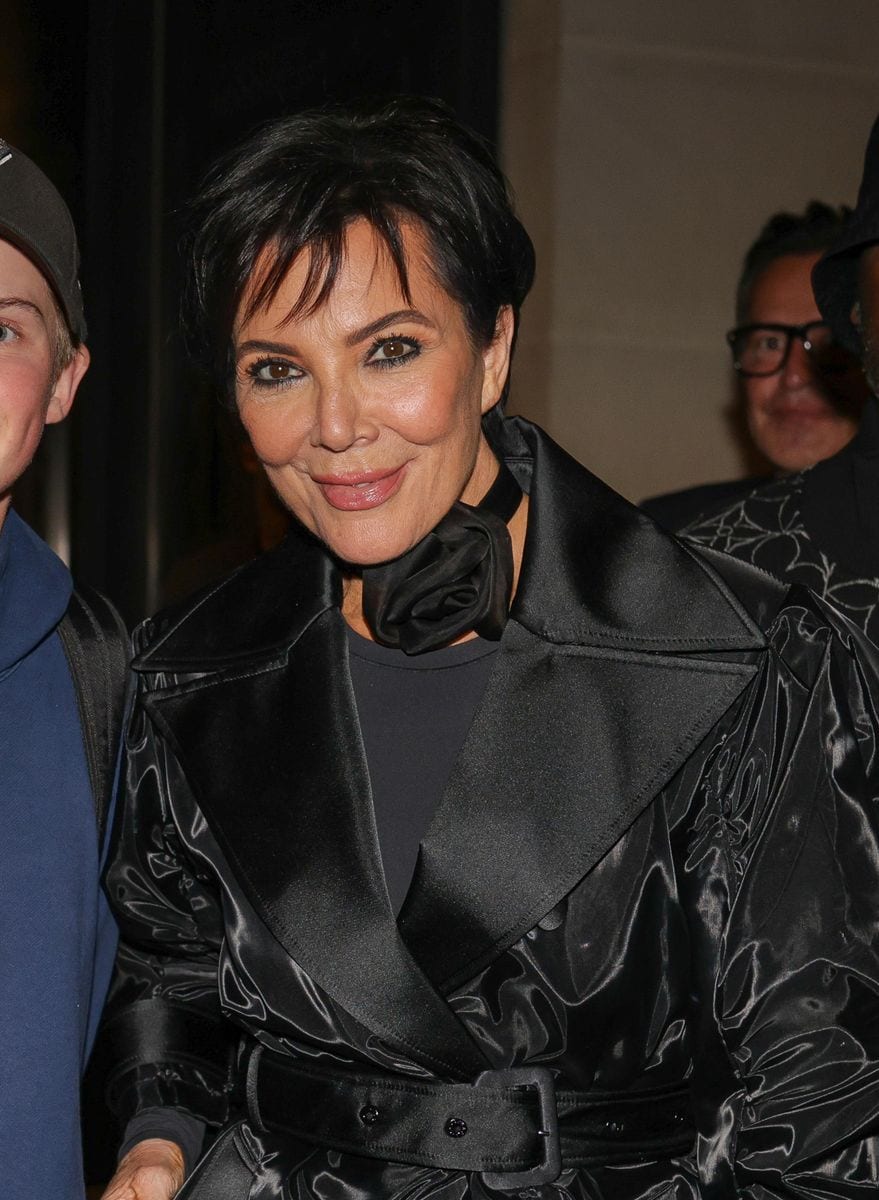 Kris Jenner is seen leaving Costes on June 16, 2024 in Paris, France. 