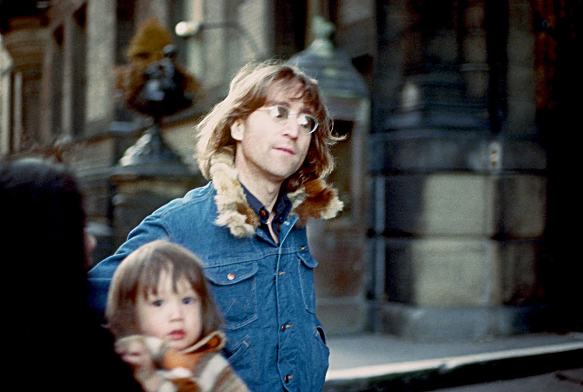 John Lennon, Yoko Ono, and Sean Lennon 1977
