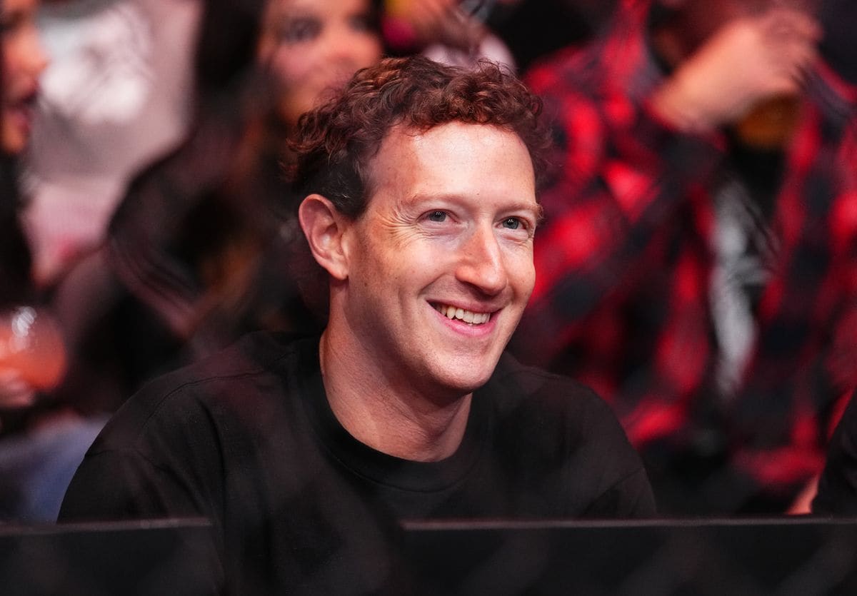 ANAHEIM, CALIFORNIA - FEBRUARY 17: Mark Zuckerberg is seen in attendance during the UFC 298 event at Honda Center on February 17, 2024 in Anaheim, California. (Photo by Chris Unger/Zuffa LLC via Getty Images) 