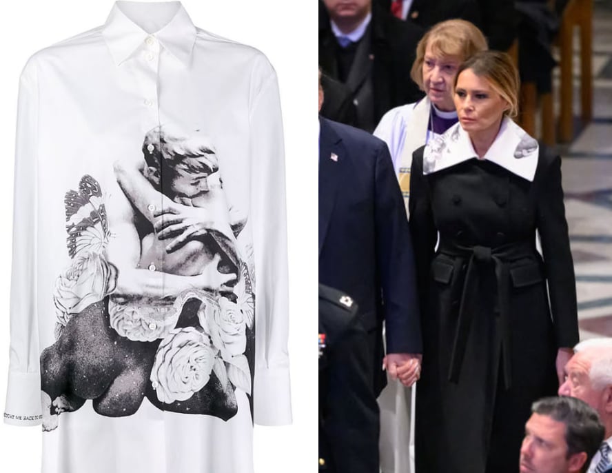 Melania Trump makes a bold fashion statement in a Valentino coat at Jimmy Carter’s State Funeral
