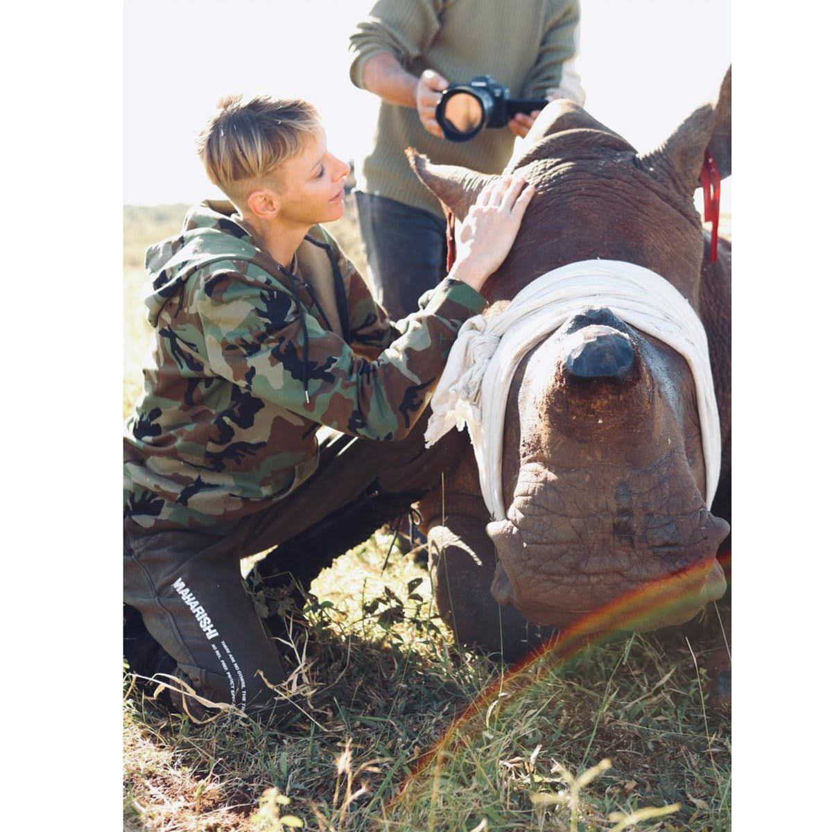 The royal mom of two said that she wants to do all that she can to protect rhinos