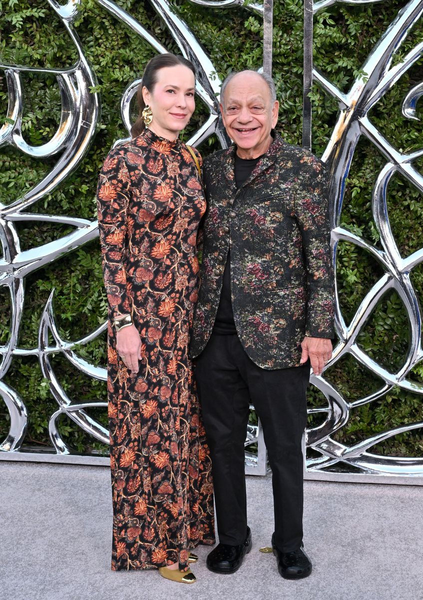 Natasha Rubin and Cheech Marin at the Lucas Museum of Narrative Art Opening Night