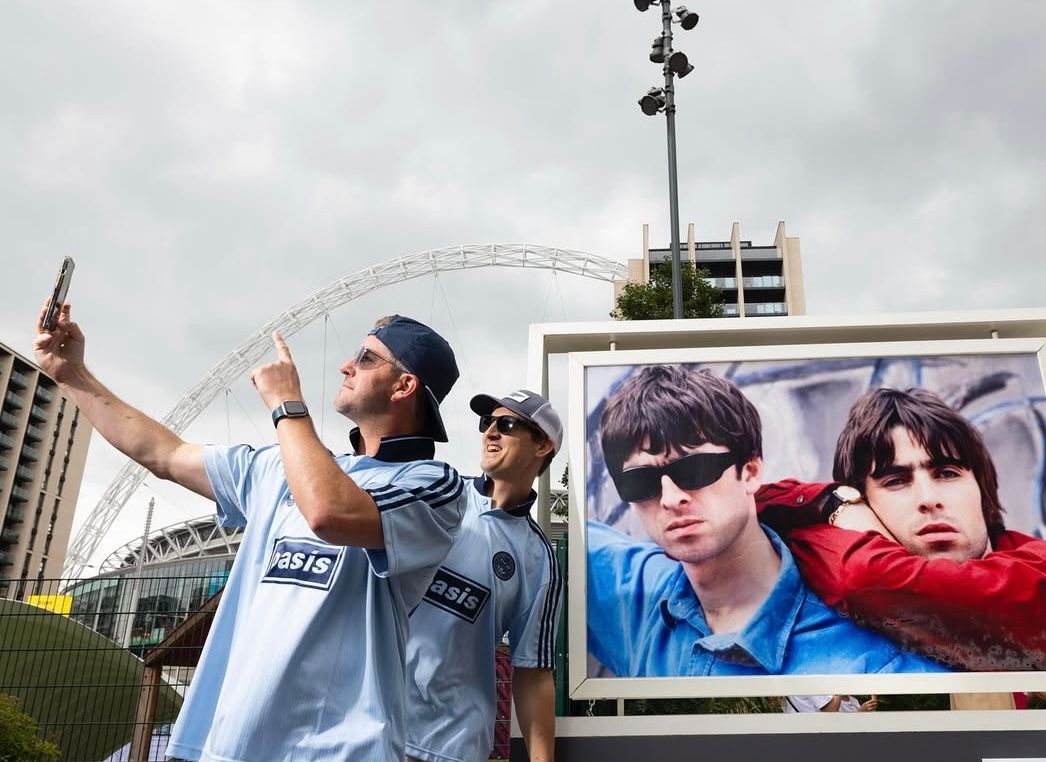 Kevin's photography was recently exhibited publicly outside of Wembley Park, where Oasis played to a thunderous capacity crowd