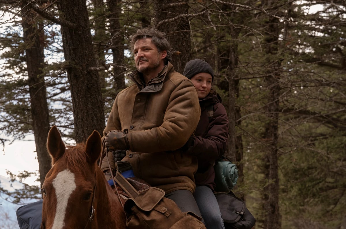 Pedro Pascal as Joel and Bella Ramsey as Ellie in 'The Last of Us'