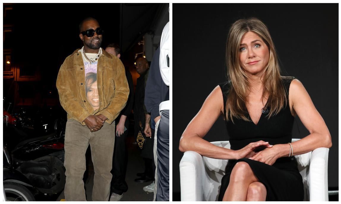 Kanye West and Jennifer Aniston