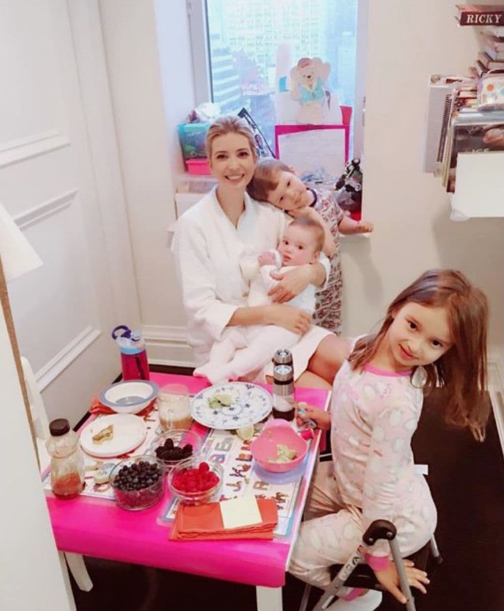 Throwbacks of her children, Arabella, 13, Joseph, 10, and Theodore, eight, showcased a glimpse into her life as a mother