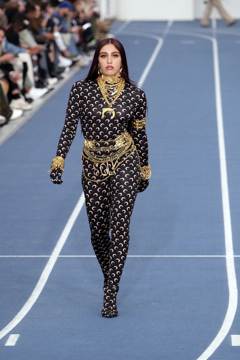 Lourdes Leon walks the runway during the Marine Serre show