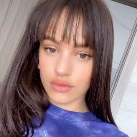 Rosalia cut her own bangs