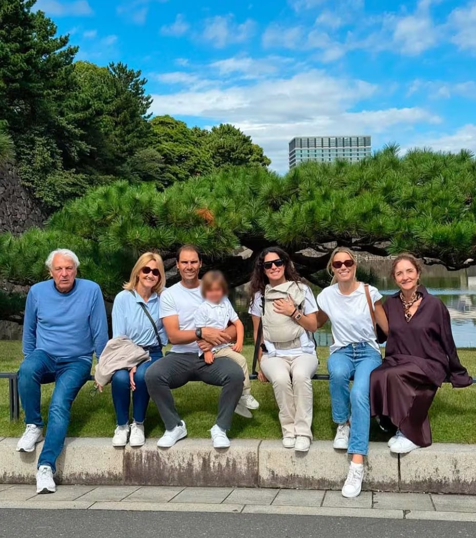 Rafa Nadal is enjoying a well-deserved holiday in Japan with his entire family.