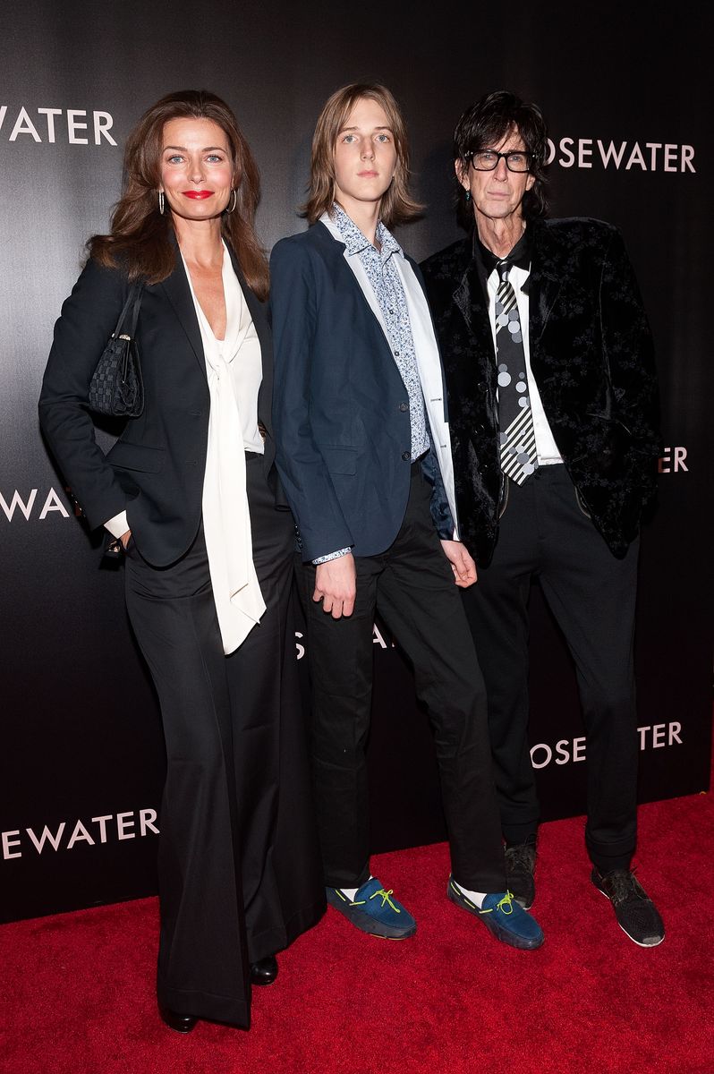 Paulina Porizkova, son Oliver Orion Ocasek, and husband Ric Ocasek