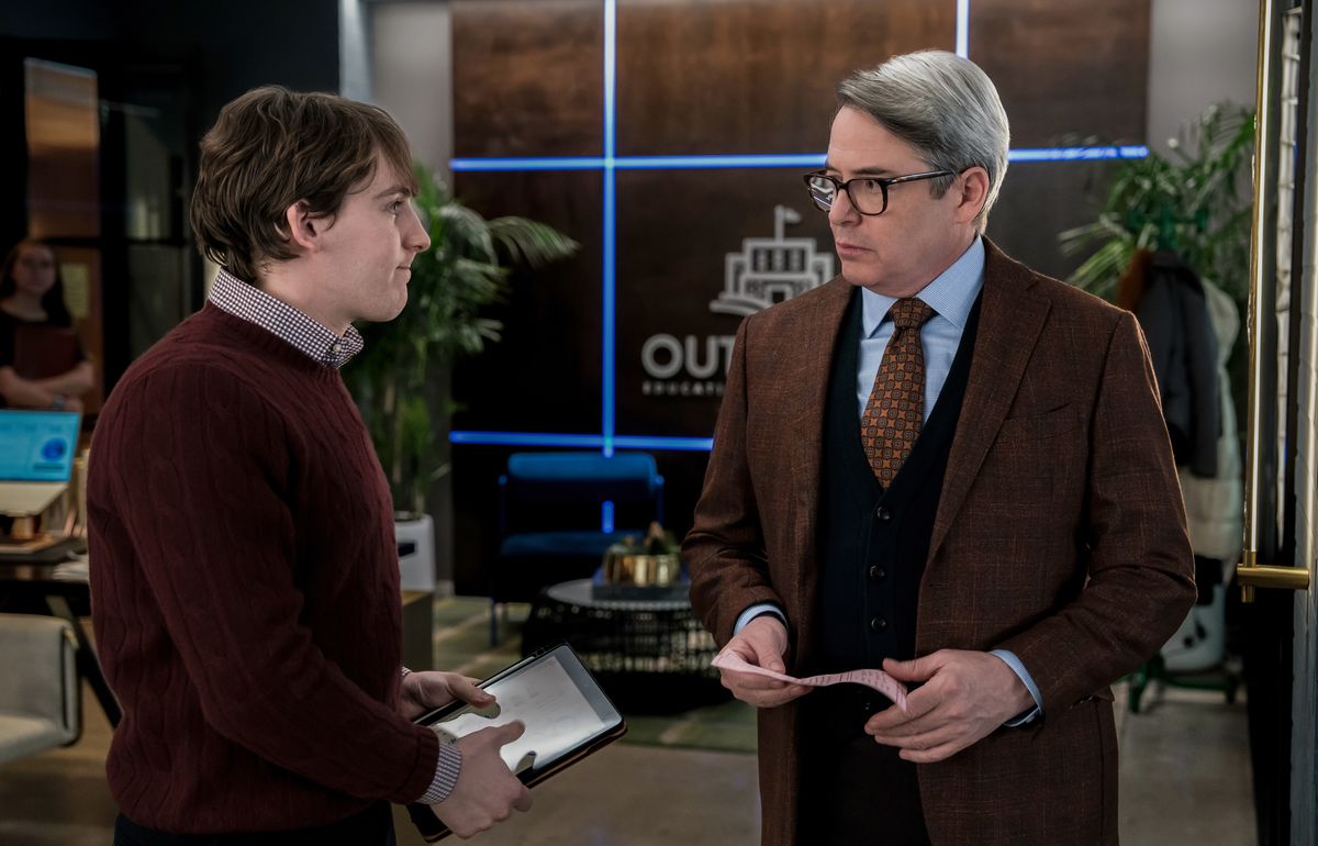 The father-son duo on the set of ELSBETH