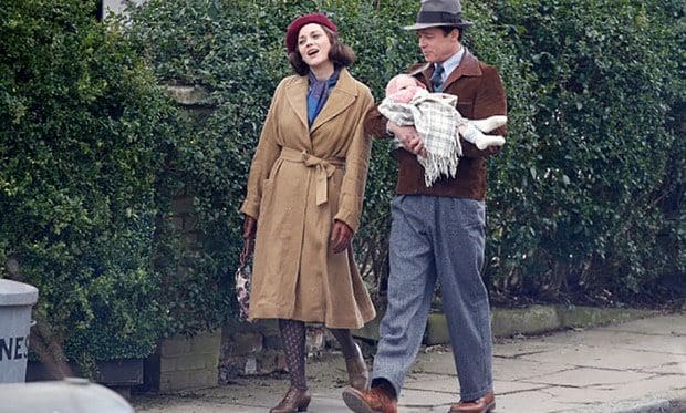Brad and Marion on the set of their new film.
<br>
Photo: Getty Images