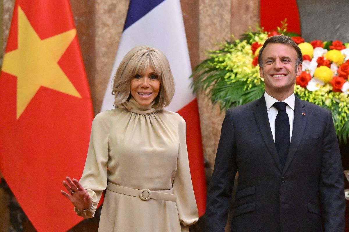 President Emmanuel Macron and his wife have another awkward public moment    