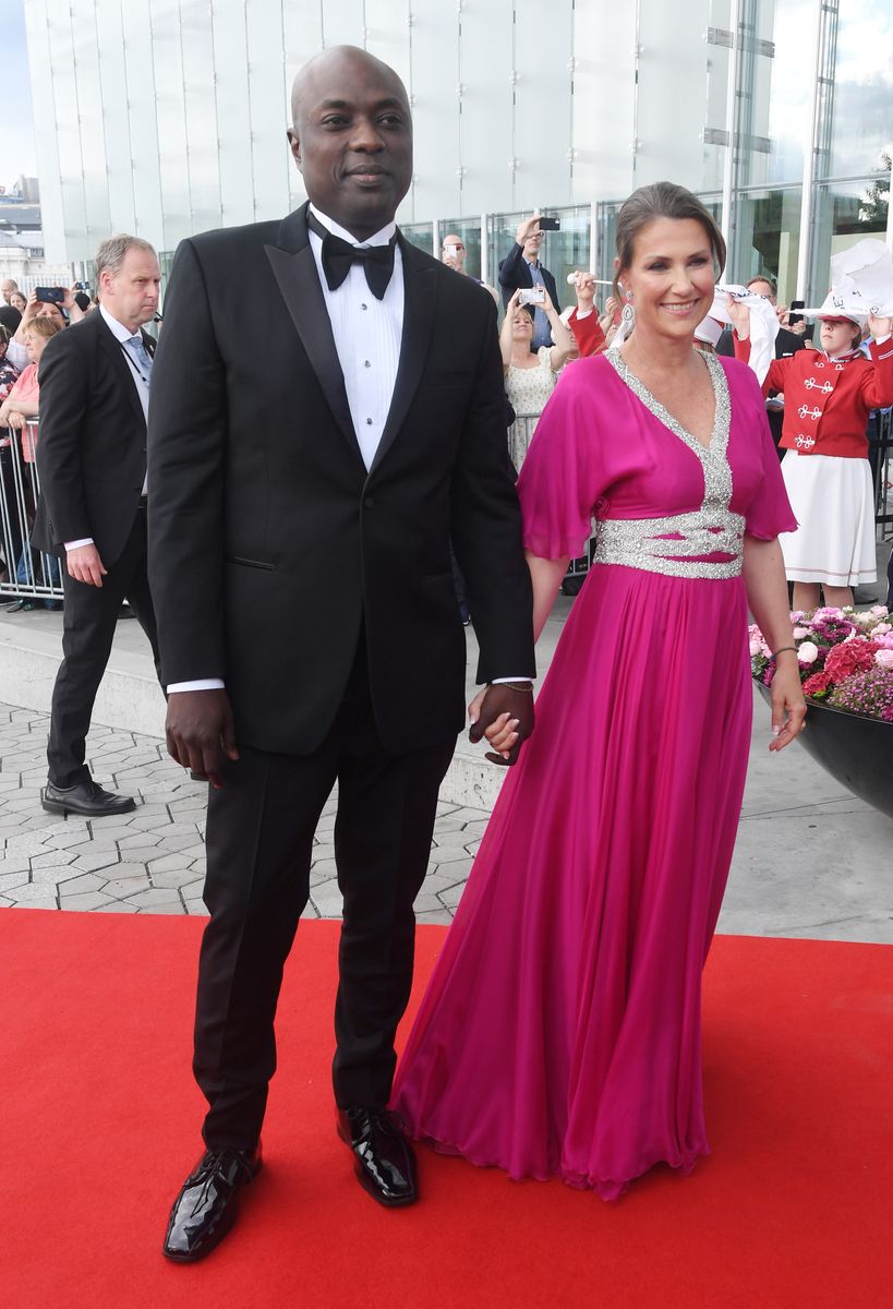 OSLO, NORWAY- JUNE 16: Princess Martha- Louise and Durek Verrett attend the celebrations of Princess Ingrid Alexandra's Official Day at Deichman Museum on June 16, 2022 in Oslo, Norway. (Photo by Rune Hellestad/Getty Images)