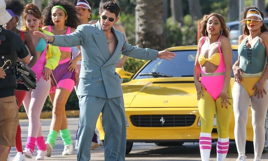 Nick Jonas, video shoot Miami 