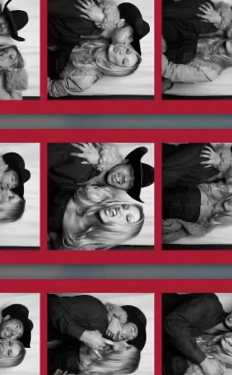 Bella Hadid took photobooth photos from inside the venue with her boyfriend