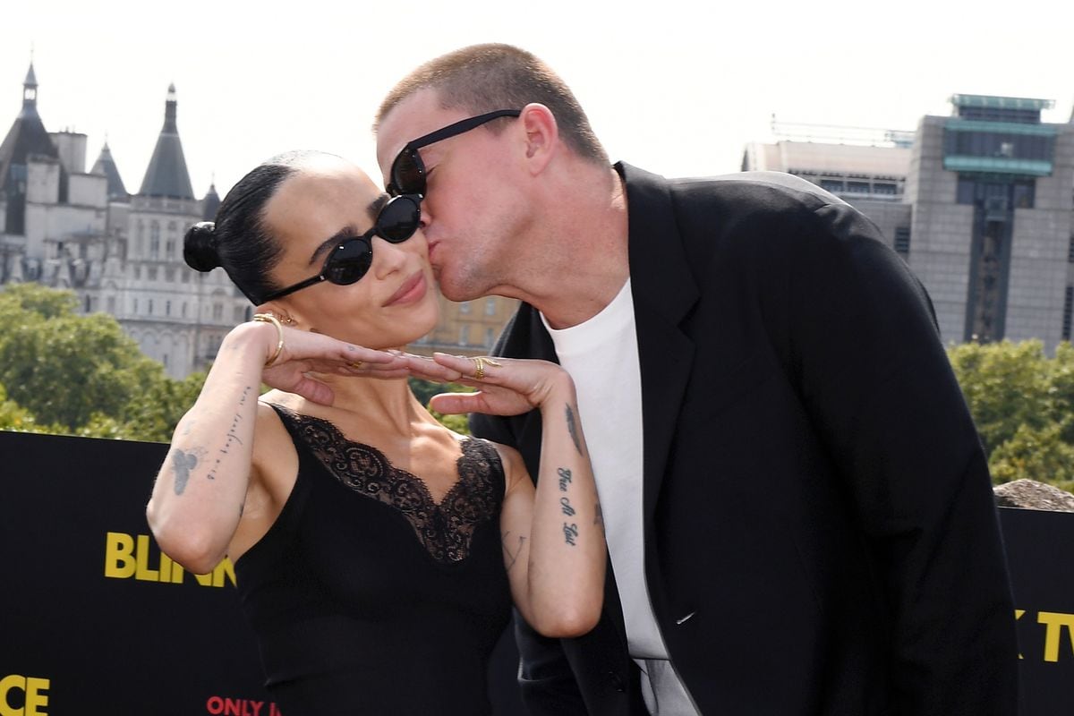 Channing Tatum and director, writer and producer Zoe Kravitz 