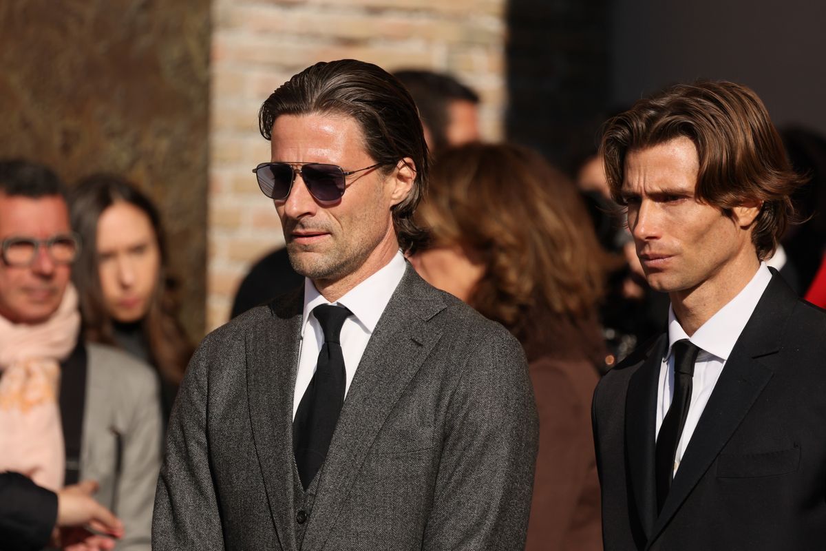Anthony Souza and Sean Souza are seen at Basilica di Santa Maria degli Angeli e dei Martiri on January 23, 2026 in Rome, Italy.