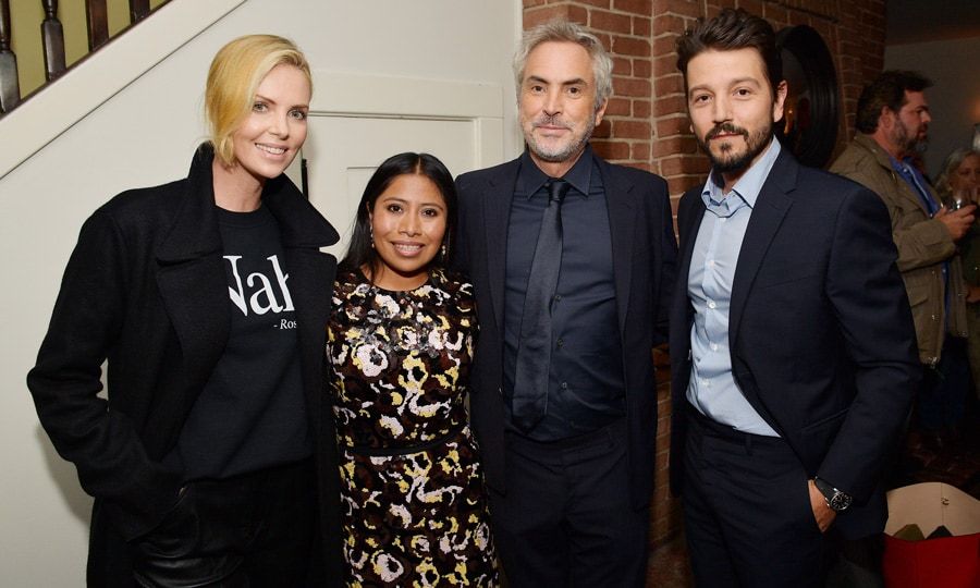 Charlize Theron, Yalitza Aparicio, Alfonso Cuarón, Diego Luna