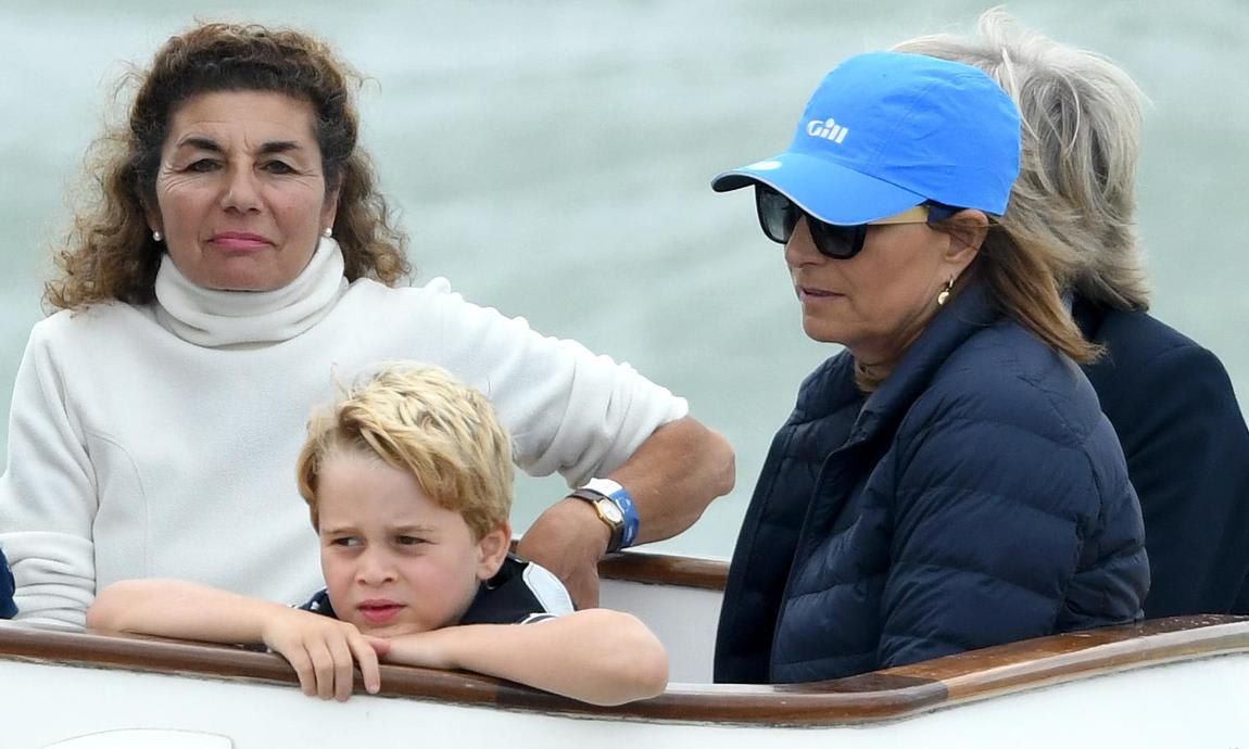 Prince George's maternal grandmother showed off her playful side in the lightsaber video