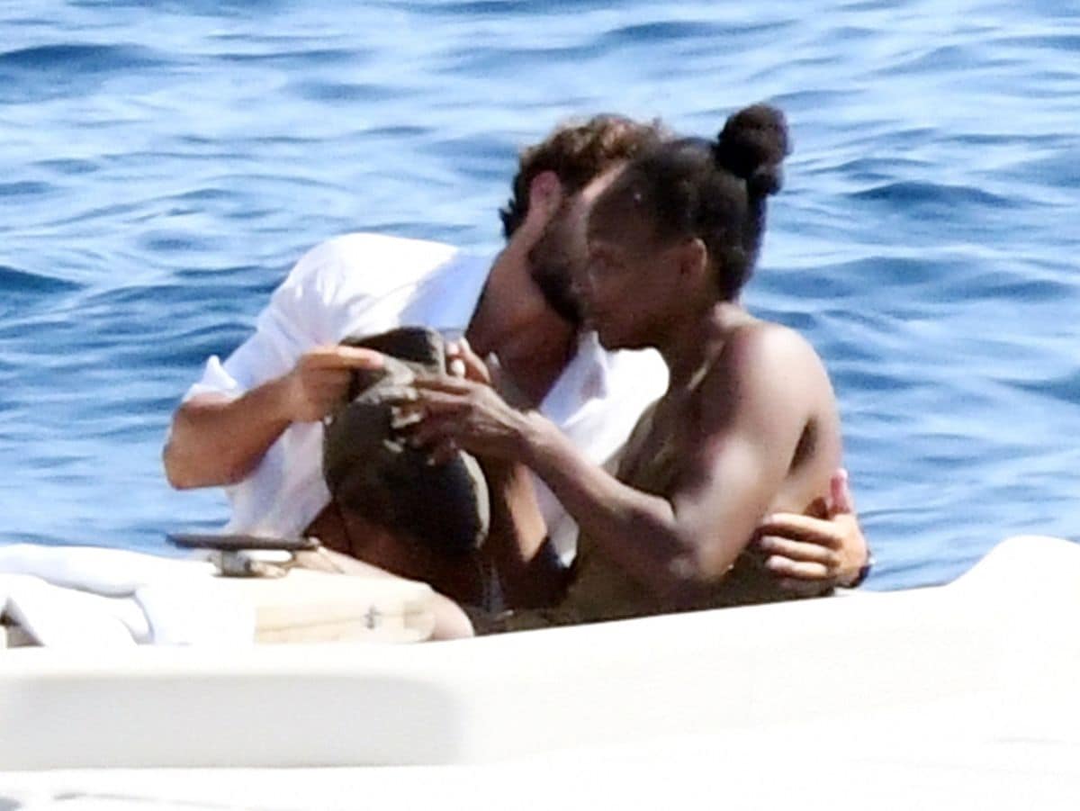 Venus Williams takes in the warm Italian sunshine in the company of Andrea Preti 