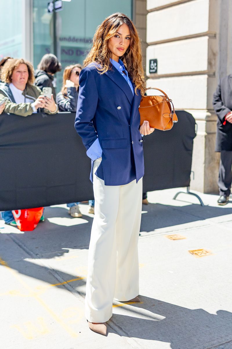 Eiza Gonzalez at the Ralph Lauren Collection Fall 2025 in New York