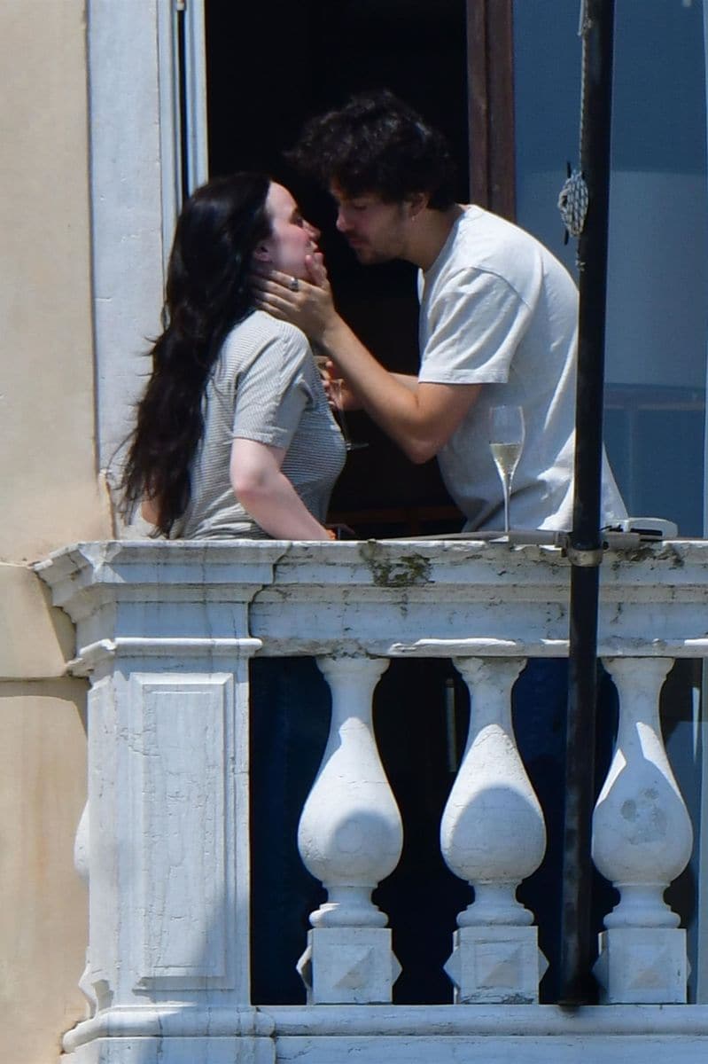 Billie Eilish and boyfriend Nat Wolff are all smiles in romantic outing in Italy