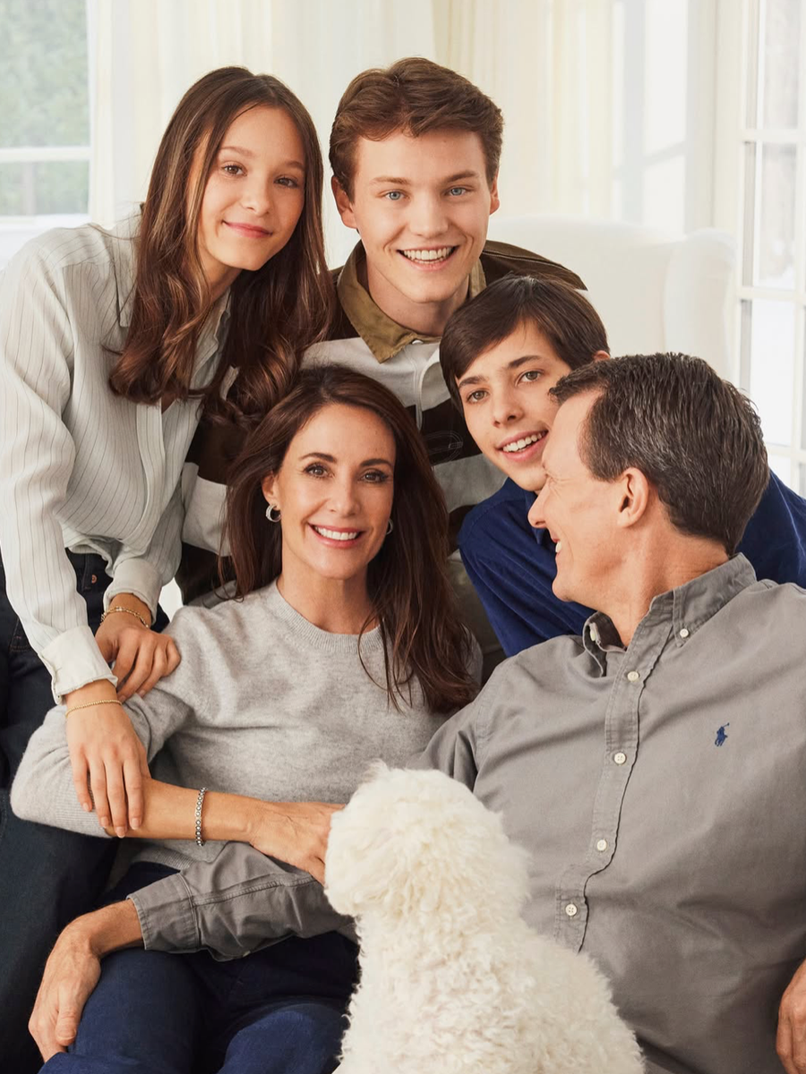 Count Felix of Monpezat smiles alongside Prince Joachim, Princess Marie, Count Henrik and Countess Athena in a new family portrait released to celebrate his 24th birthday.