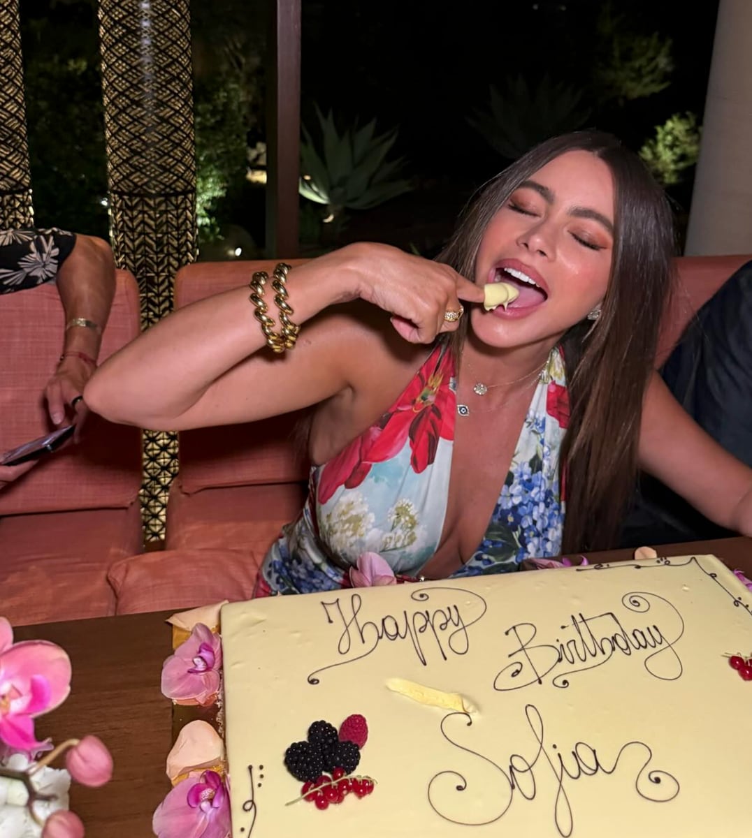 Sofia Vergara's celebration comes after romance rumors, fueled by her recent connection to NFL legend Tom Brady.