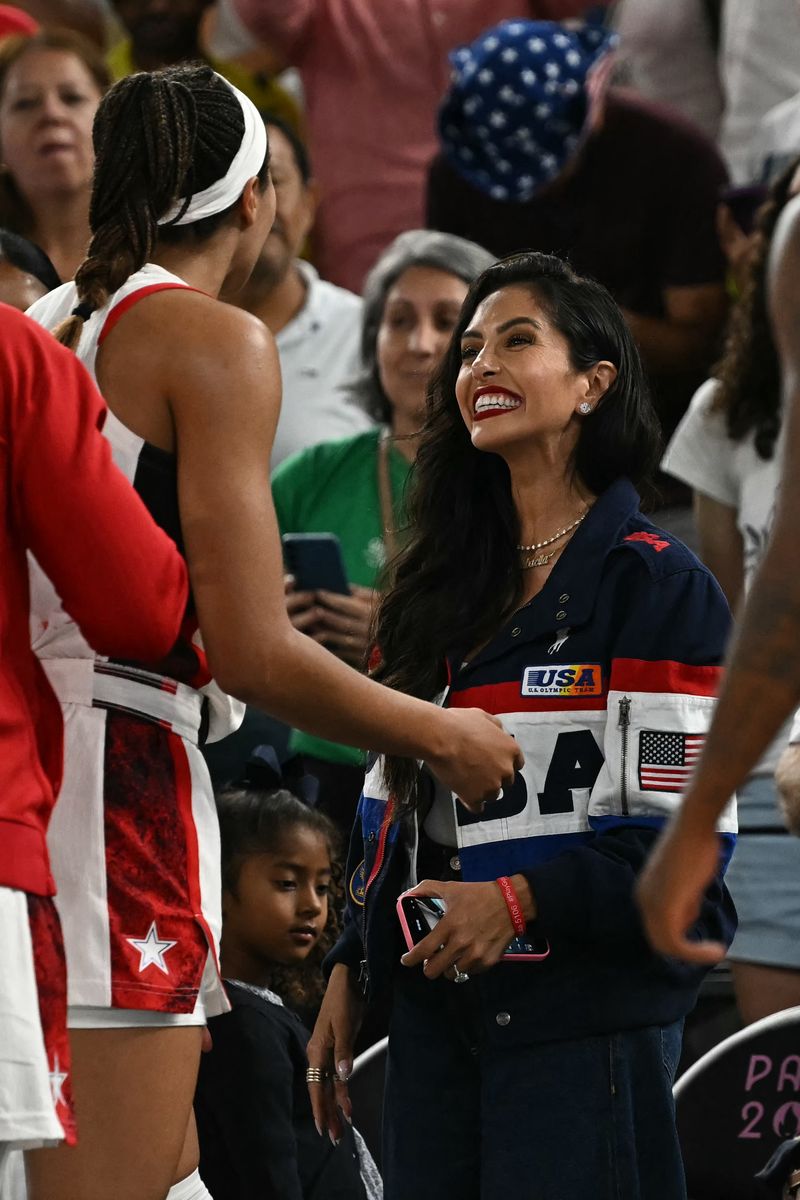 Vanessa Bryant and her daughters support Team USA women s basketball at the Olympics