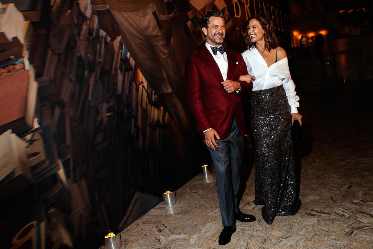 Joshua Jackson and Katie Holmes at "Brunello: The Gracious Visionary" New York Gala Screening