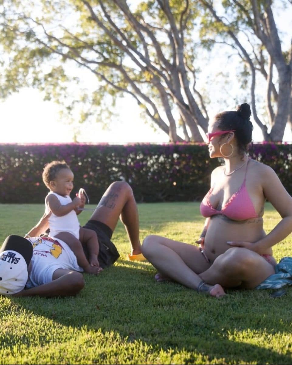 She shared precious moments in Barbados with her family 