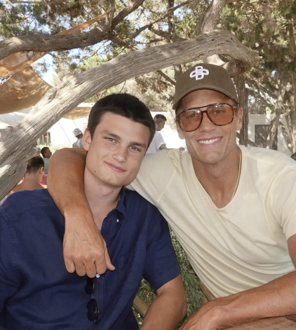 Tom Brady and his eldest son, Jack