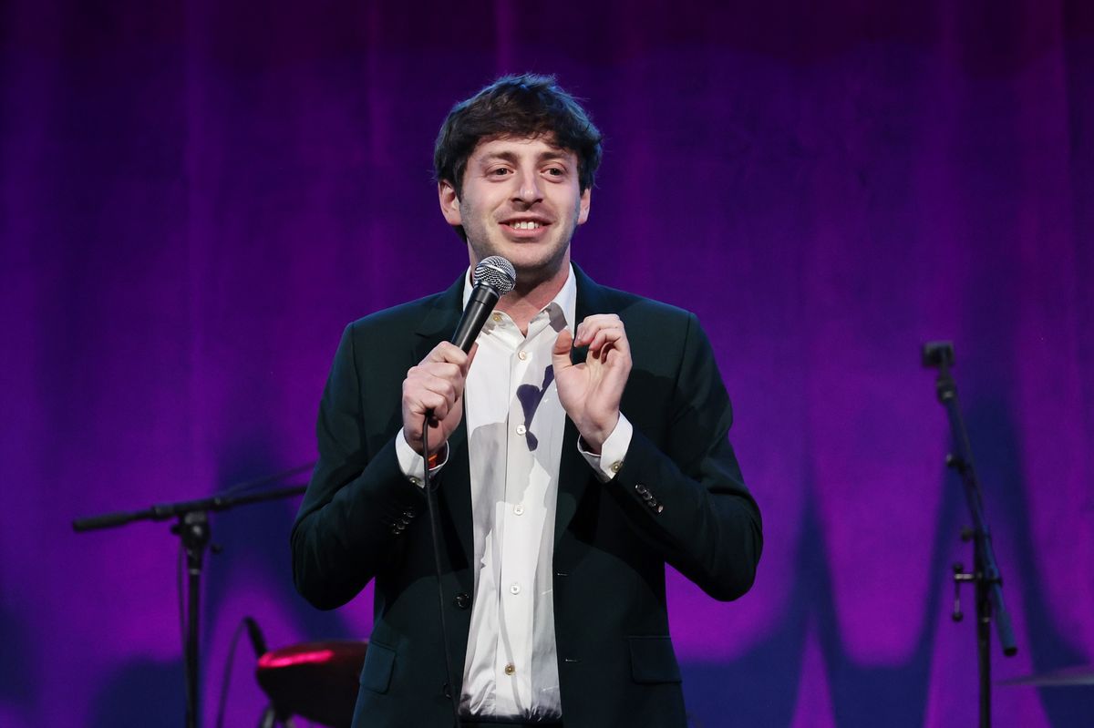 Alex performs onstage during A Funny Thing Happened On The Way To Cure Parkinson's at Casa Cipriani on November 16, 2024