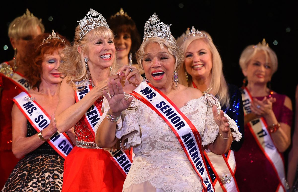 Ms. New Jersey Carolyn Slade Harden is crowned Ms Senior America during the 38th Annual National Ms. Senior America 2017