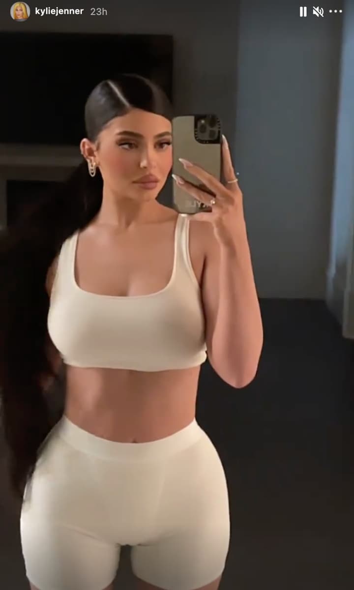 Kylie Jenner shows fans her nighttime routine on Instagram