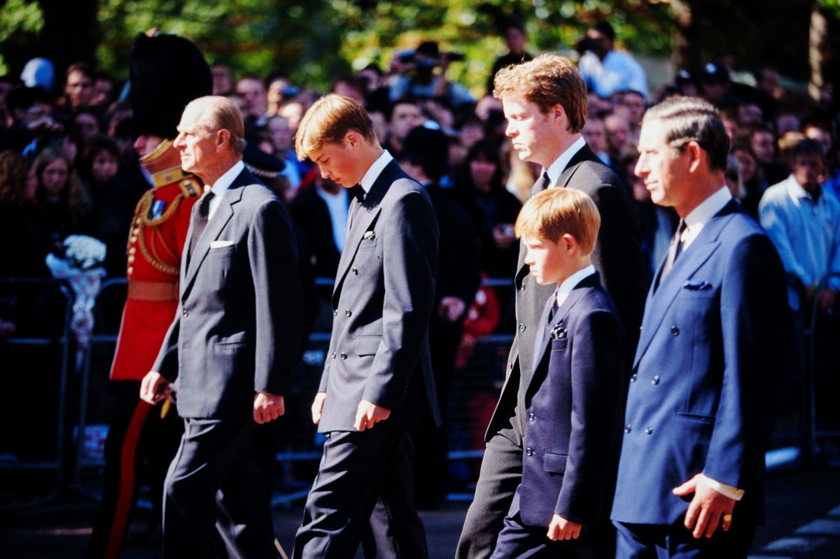 Prince William and Prince Harry were 15 and 12 when they walked behind Princess Diana’s coffin during her funeral procession in September 1997.